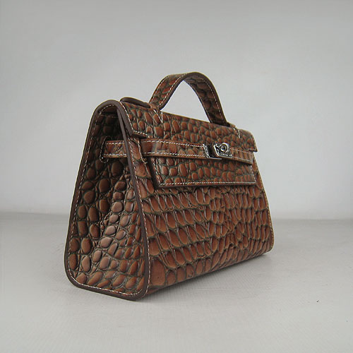 AAA Hermes Kelly 22 CM France Python Leather Handbag Light Coffee H008 On Sale